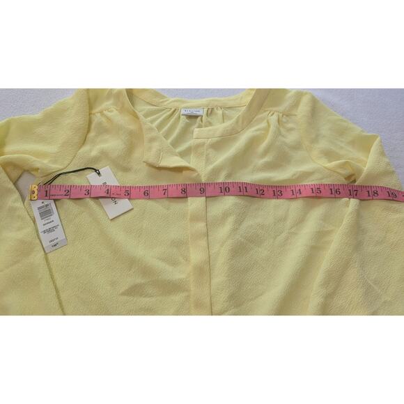 BABATON Aritzia bergen blouse yellow flowy Lemon Meringue XSS Oversized Butter - Picture 12 of 14